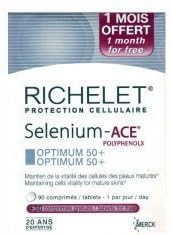 Richelet Cell Protection Selenium-Ace Optimum 50+ 90 Tablets + 30 Free Tablets by Richelet
