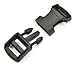 SciencePurchase 120 Pack of Black Contoured Side Release Plastic Buckles for 1/2