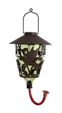 National Geographic by New Creative - Green Hanging Glass Hummingbird Feeder with Metal Overlay