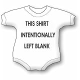 Intensionally Left Blank Baby Ultrasoft Onesie
