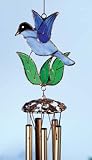 Gallery Art Glass Songbird - Blue - Small Wind Chimes - B000NVC5WM