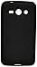 Amzer Pudding Soft Gel TPU Skin Fit Case Back Cover for Samsung Galaxy Core II 2 G355H - Retail Packaging - Black