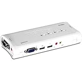 TRENDnet 4-Port USB KVM Switch and Cable Kit with Audio TK-409K