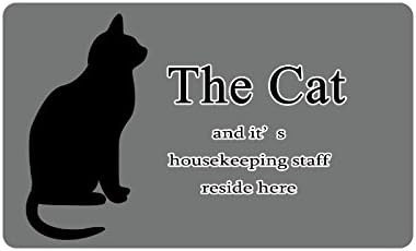 Wolf Anton Cat Animal Custom Outdoor/Indoor Neoprene Rubber Doormat Gray