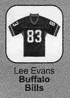 Burger King Kids Meal NFL Players #83 Lee Evans Buffalo Bills Mini Jersey 2007
