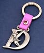Tinker Bell Letter D Pewter Key Chain