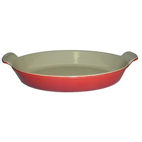 1 Quart Oval Au Gratin Cast Iron - Le Creuset by Le Creuset