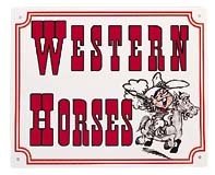 Sign: Western horses