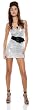 228316 Sensual Space Age Mini Dress