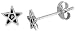 Jewelry : Small Sterling Silver Star Stud Earrings