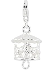 Sterling Silver Moveable Carousel w/Lobster Claw Clasp Clasp Charm