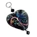 Made with Swarovski Elements� Heart Shaped Lamp work Foil Blass and Crystal .925 Sterling Silver 38mm x 25mm Charm Pendant