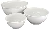 BIA Cordon Bleu 3-Piece Mixing Bowl Set, White