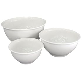 BIA Cordon Bleu 3-Piece Mixing Bowl Set, White by BIA Cordon Bleu