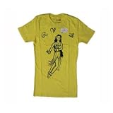 RVCA Hula Girl Tee Yellow Medium