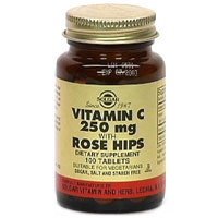 Solgar, Vitamin C 250 mg  Rose Hips, 250 Tablets