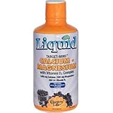 Country Life Liquid Target-Mins Calcium-Magnesium with Vitamin D3 Complex, Natural Wild Blueberry Flavor, 32 fl. oz.