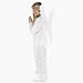 Polyester White Angel Gown. Each piece bar coded. (1 pc./PB with color insert) Child Large (11-14). Imported.