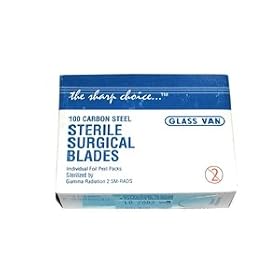 Myco Scalpel Blade, #11, Carbon Steel, .015T, 100 Pk by Myco Medical