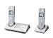 Panasonic TG8102E Twin DECT Cordless Phone Colour Handset Silver  from Panasonic