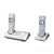 Panasonic TG8102E Twin DECT Cordless Phone Colour Handset Silver