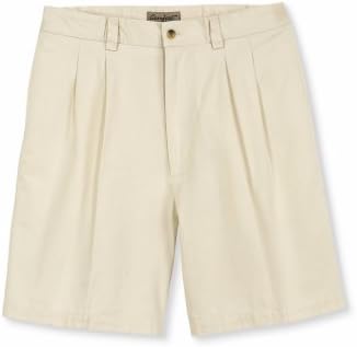 Harbor Bay Big & Tall Waist-Relaxer Pleated Twill Shorts