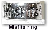 Misfits Logo Metal Tour Ring