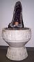 Aqua Amethyst Geode Fountain With Light And Crystal Sphere.