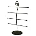 Decorative Jewelry Stand Holder Organizer 4 T-Bars Bracelet Necklace Ring Bronze Tech Swiss