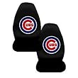 A Set of 2 MLB Major League Baseball Licensed Universal-Fit Front Bucket Seat Cover - Chicago Cubs