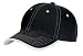 NEW Port Authority - Vintage Washed Contrast Stitch Cap Black/Stone-OSFA