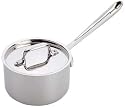 All Clad Stainless Steel 1.5 Quart Shallow Sauce Pan With Lid 5201.5