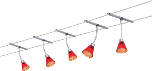 Paulmann 97248 Seilsystem Spice Curcuma 200 Chrom matt/ Orange transparent
