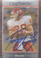 Tony Gonzalez, Kansas City Chiefs, 2007 Bowman Chrome Autographed Card