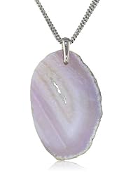 Kenneth Cole New York "Urban Smoke" Semi Precious Long Pendant Necklace, 35"