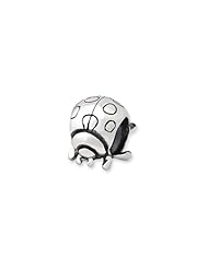 Ladybug Charm in Silver For 3mm Charm Bracelets