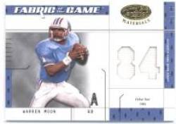 2003 Leaf Certified Materials Fabric of the Game #63DE Warren Moon/84 - Houston Oilers (Piece of Authentic Game Worn Jersey - Serial #d)(Football Cards)