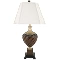 Arcadia Urn Lamp - Silver/ Wood Tone