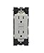 Leviton Renu Tamper-Resistant GFCI Outlet REG15-PG, 15A-125VAC, in Pebble Grey