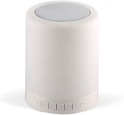 Lontano LED Bluetooth Speaker, USB Wireless Speaker with LED Table Lamp / Night Light, Smart Touch LED Mood Lamp, Music Player