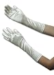 Dressy Elbow Length Satin Gloves for Girls, Asst. Sizes and Colors