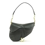 [中古][訳あり](クリスチャンディオール)Christian Dior ロゴチャームデザイン レザー ミニ ショルダーバック ブラック 並行輸入 Christian Dior 中古