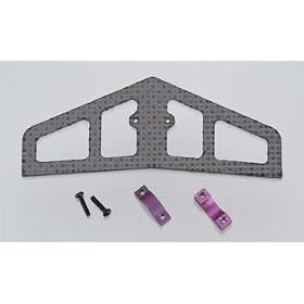 Heli-Max Carbon Fiber 3D Horizontal Fin W Mounting Hardware from Helicopter Hardware