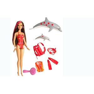Barbie Surfs-Up Color Change Diver - Teresa (Red) by 