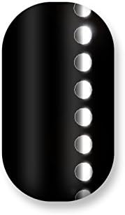 Minx Nails Sign Here Nail Decals Black with Silver Dot Line