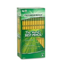 New-Dixon 13872 - Ticonderoga Woodcase Pencil, HB #2, Yellow Barrel, 96/Pack - DIX13872 On Sale