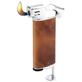 Vector Elio Flame Pipe Lighter with Tamper Burlwood