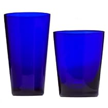 Libbey 16-Piece Colbalt Flare Glassware Set