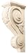 Hafele Acanthus Corbel (194.40.120) 6-1/4 x 3-5/8 x 12, Maple