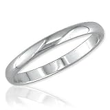 14K White Gold Ladies Band 2mm